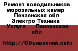 Ремонт холодильников, морозильных камер - Пензенская обл. Электро-Техника » Услуги   . Пензенская обл.